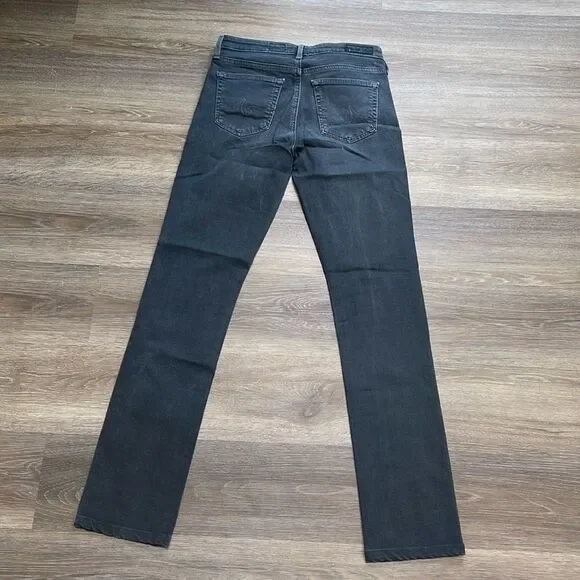 AG Adriano Goldschmied Harper Dark Gray Essential Straight Jeans 26R - Picture 3 of 13